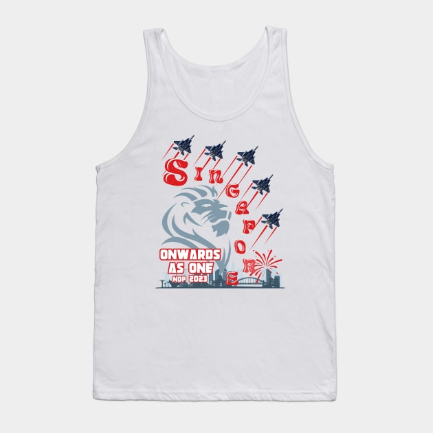 SINGAPORE 58TH BIRTHDAY, ONWARDS AS ONE 2023 Tank Top by Dot68Dreamz